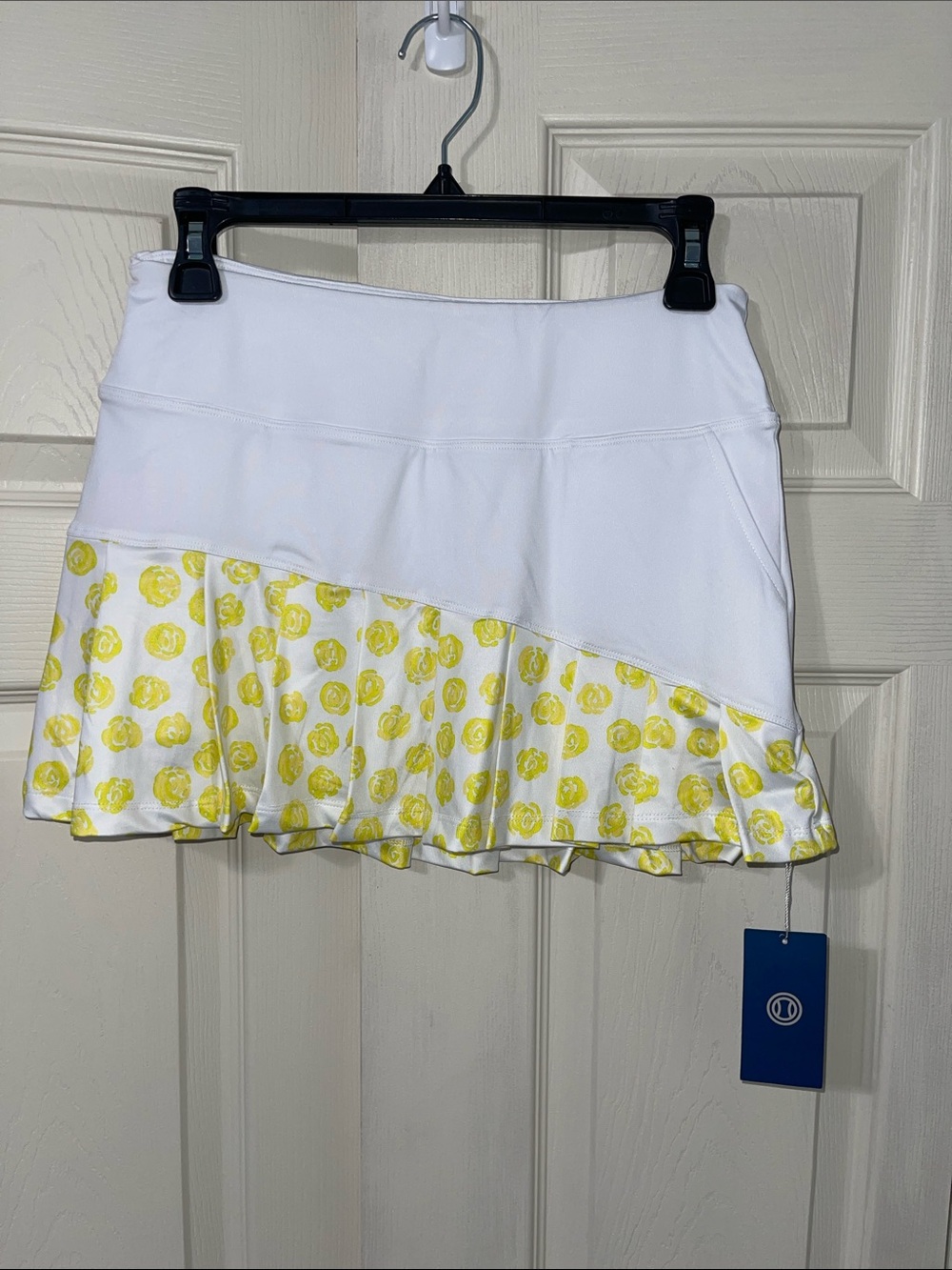 40 Lime women's Wild Flower Skirt Ruffle Tennis Skirt skort.  CONT B